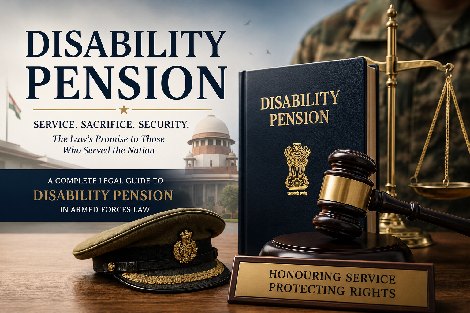 Disability pension law for Armed Forces personnel in India