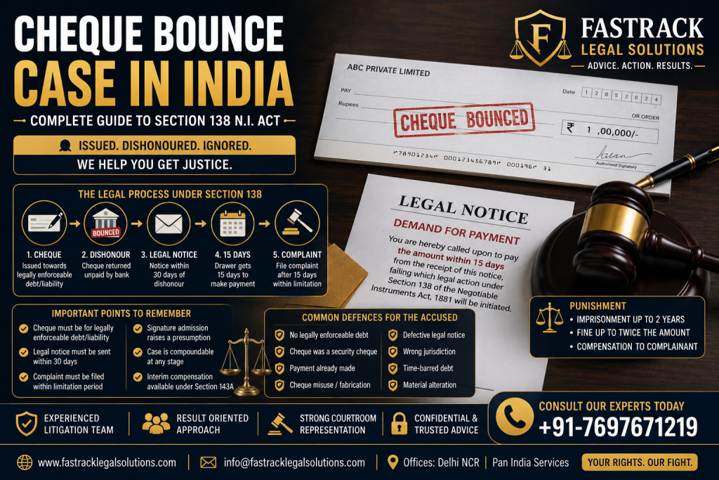 Cheque Bounce Case in India