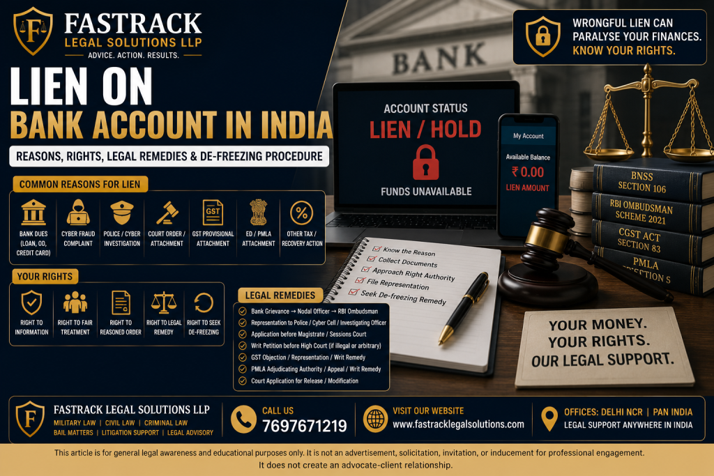  lien on a bank account