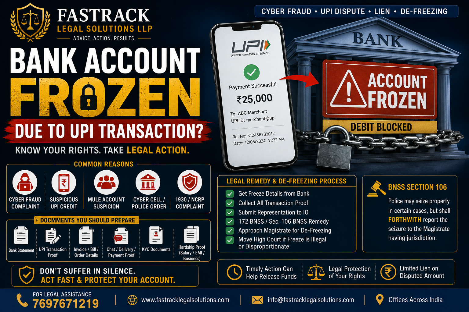 Bank Account Frozen Due to UPI Transaction