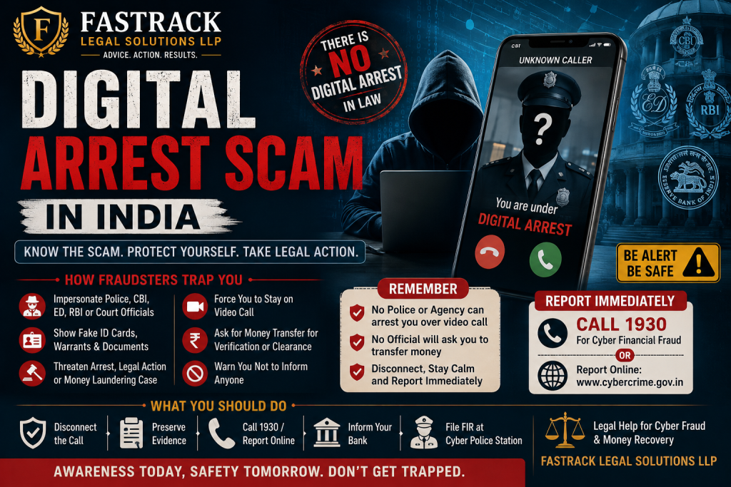 Digital Arrest Scam in India: Legal Remedies, Cyber Complaint, Money Recovery and What Victims Should Do Immediately 2 Digital Arrest Scam
