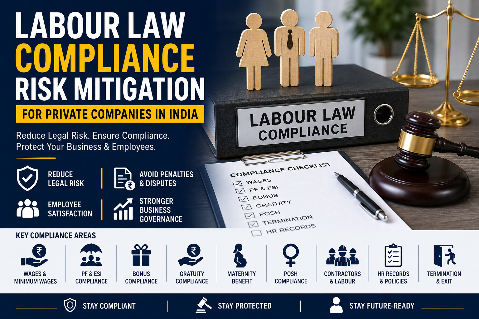 Labour Law Compliance Risk Mitigation for Private Companies in India